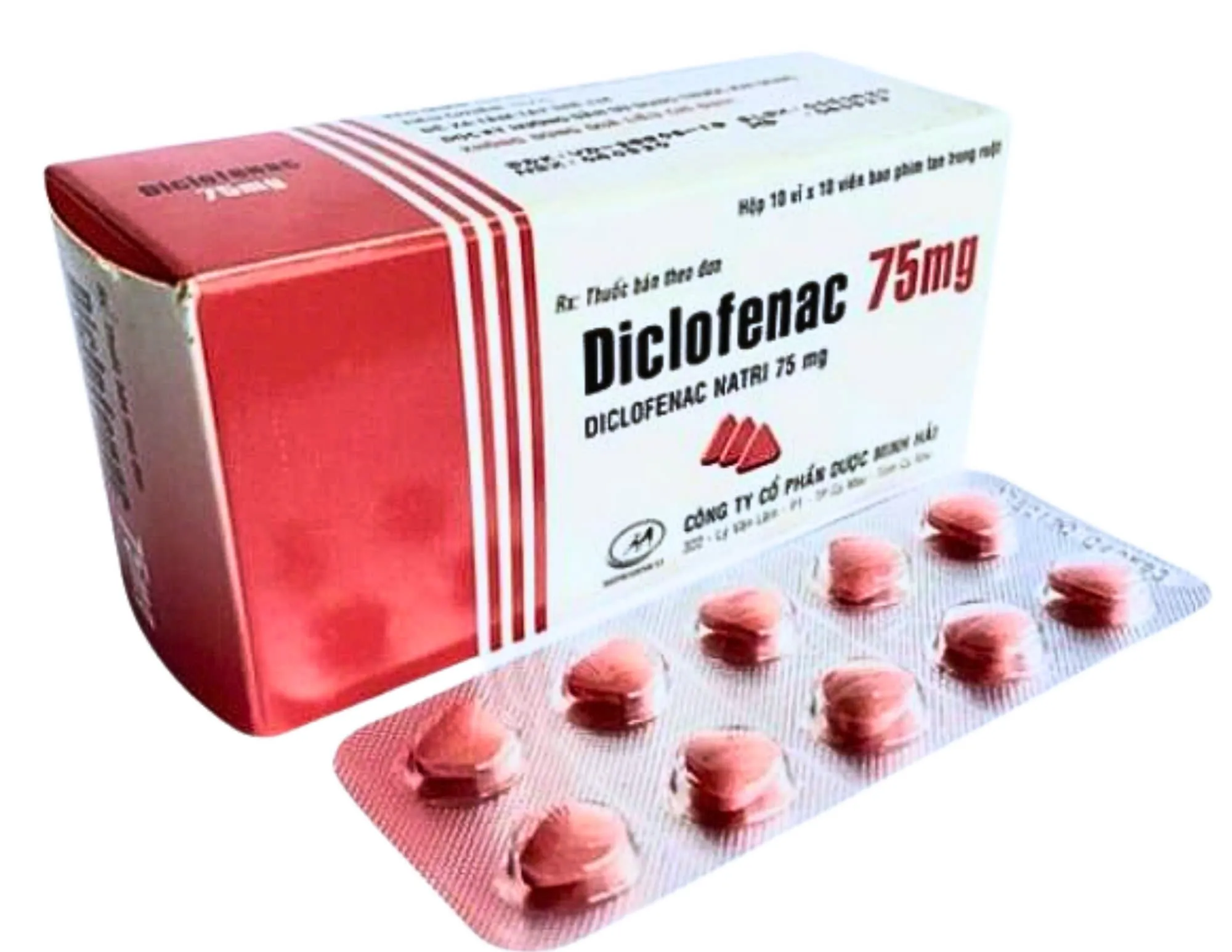 Diclofenac 75mg Minh Hải (H/100v) – Giảm đau & kháng viêm hiệu quả cho viêm khớp và đau cấp